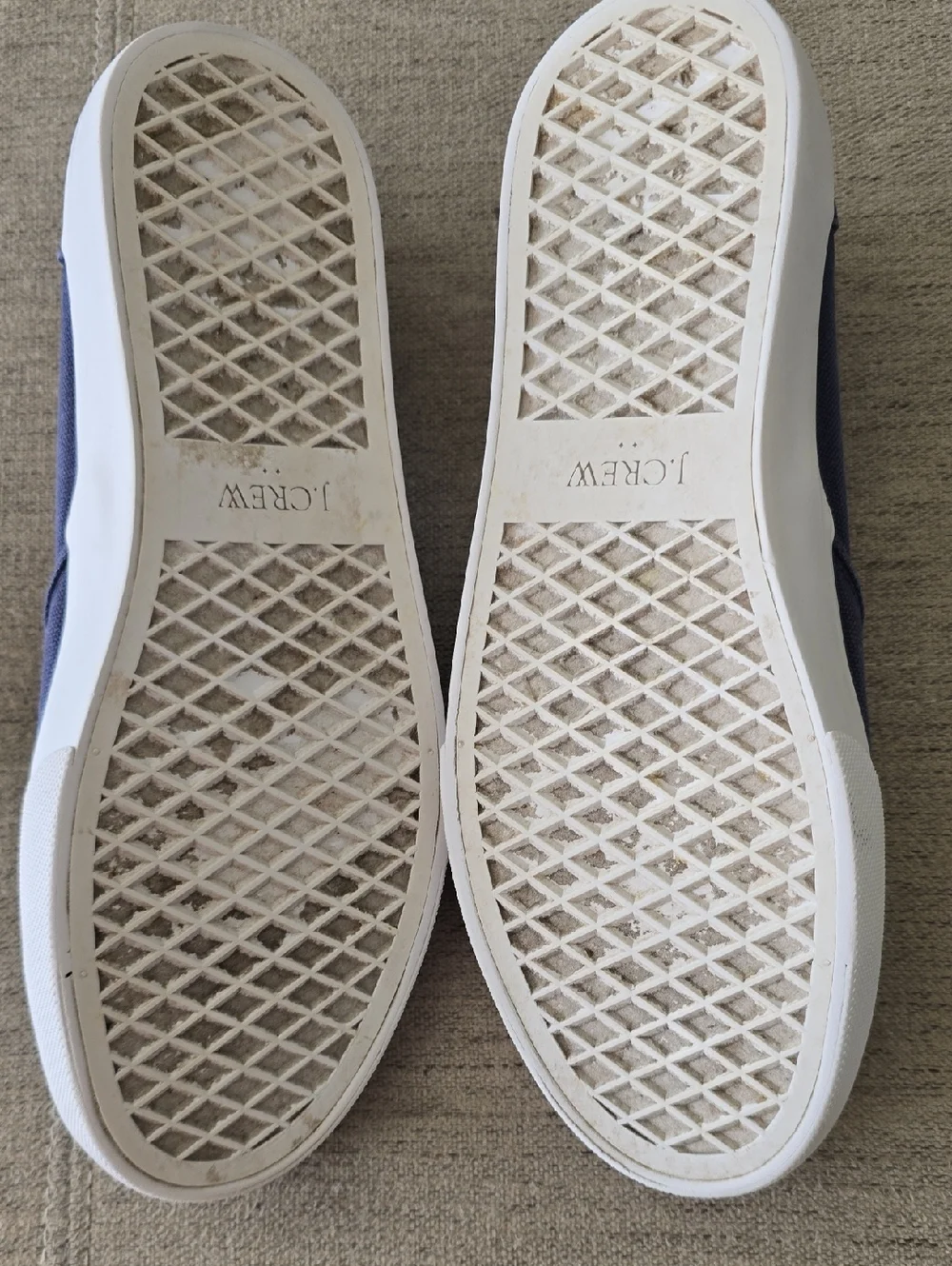 J.Crew Navy Slip-On Canvas Sneakers Sz 10 - Picture 5 of 9